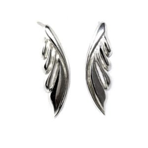 Brinco asas em prata de lei