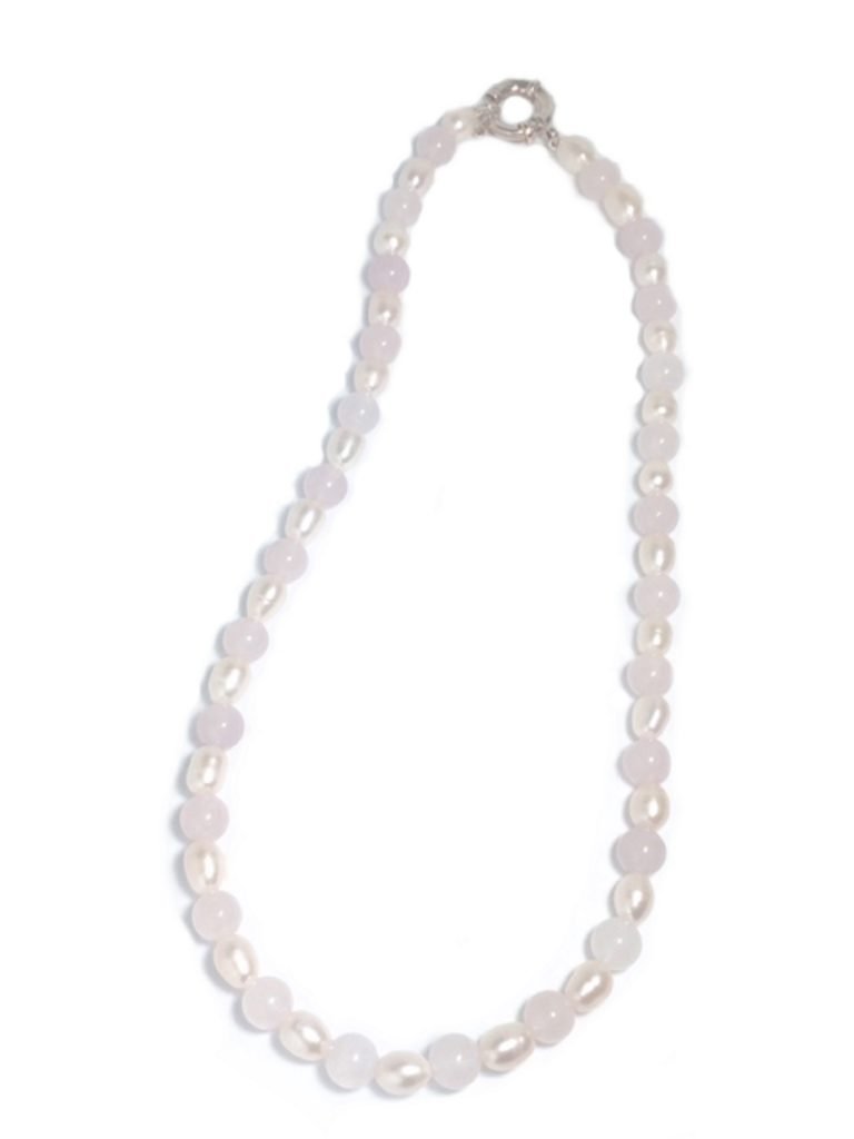 Colar Mar - com Pérolas e Quarto Rosa