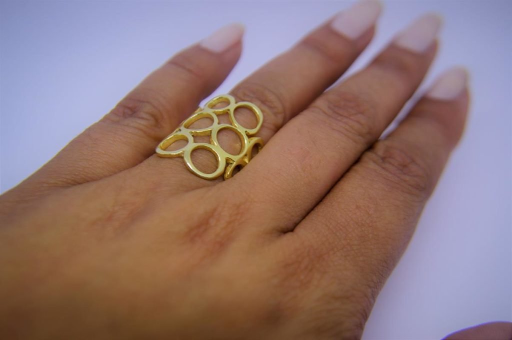 Anel Círculos em ouro 18 K