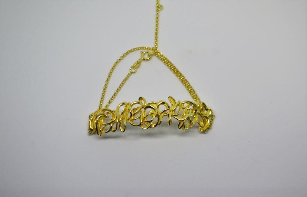 Pulseira Flor em ouro 18K e elo português