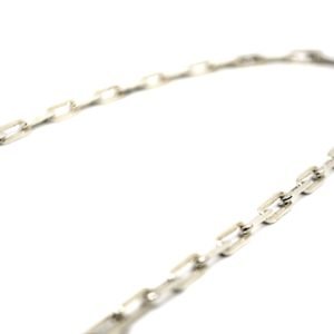 cordão cadeado prata