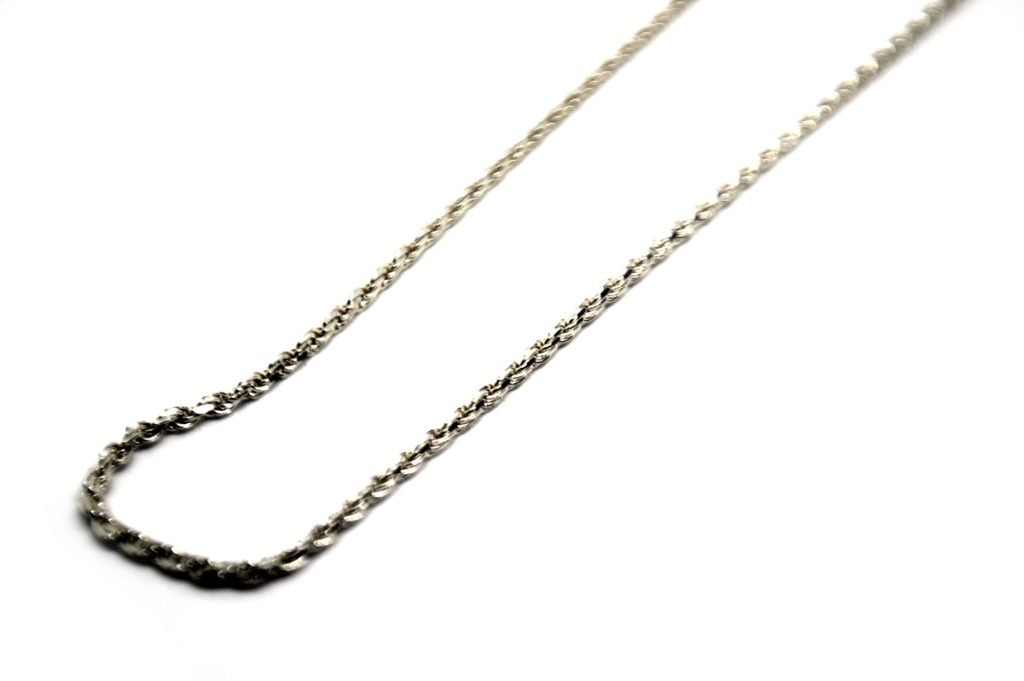 Cordão Corda em Prata de Lei