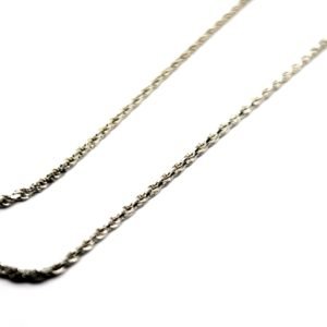 Cordão Corda em Prata de Lei