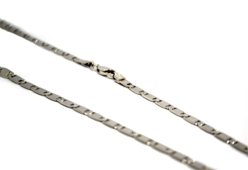 Cordão Piastrine em Prata de Lei