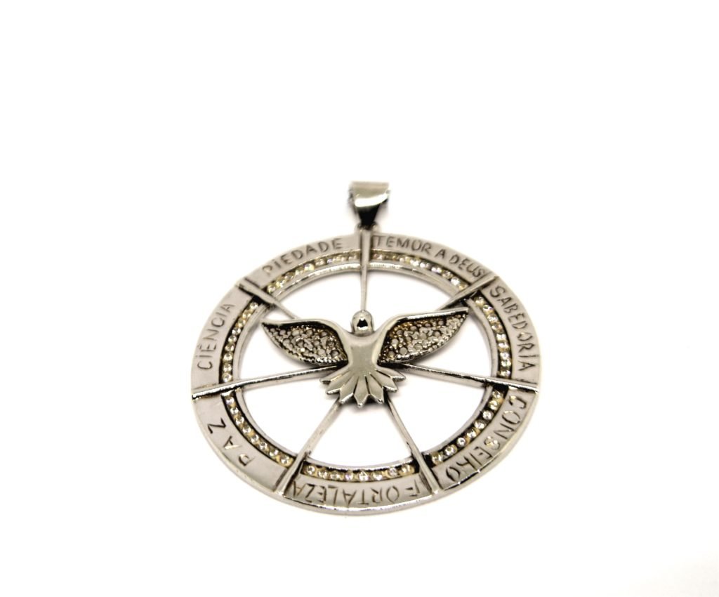 Pingente Espírito Santo em Prata de Lei