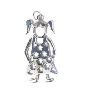 pingente menina grande