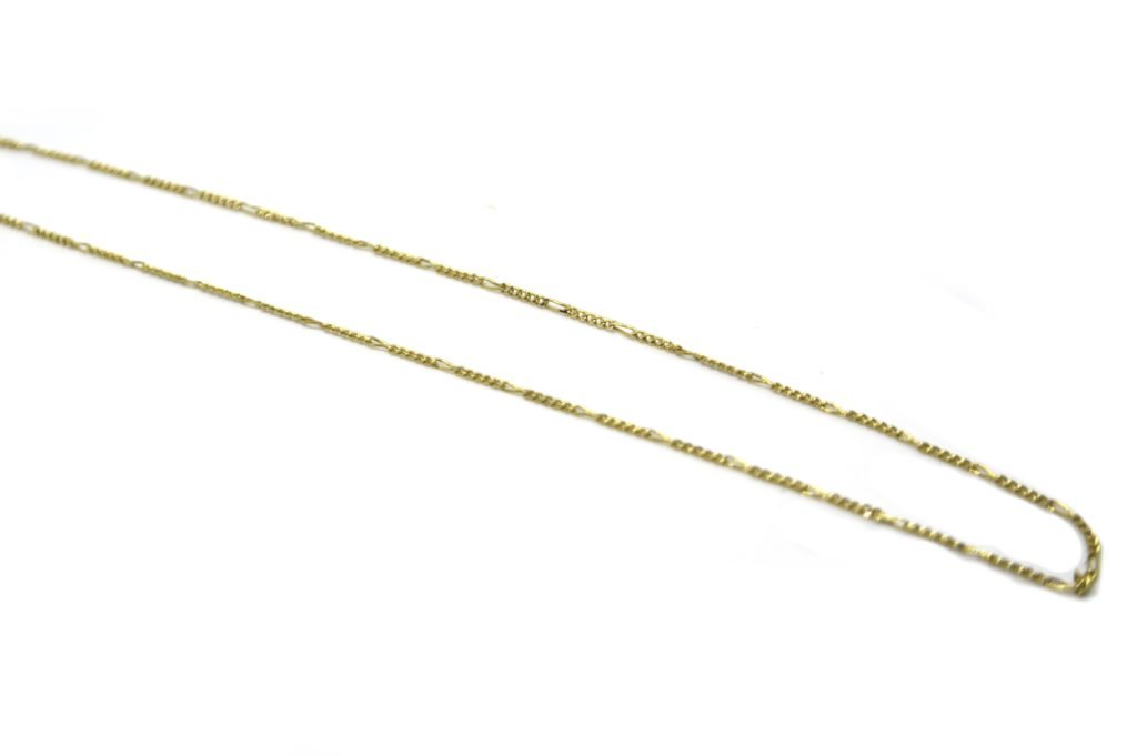 Cordão 5 X 1 em ouro 18K - Finíssimo