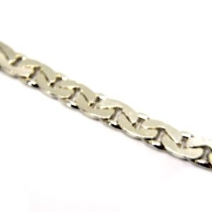 Cordão Direita-Esquerda em Prata de Lei com 60 cm