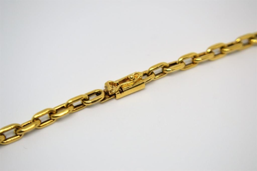 Cordão Cartier ou Cadeado Masculino ouro 18 K