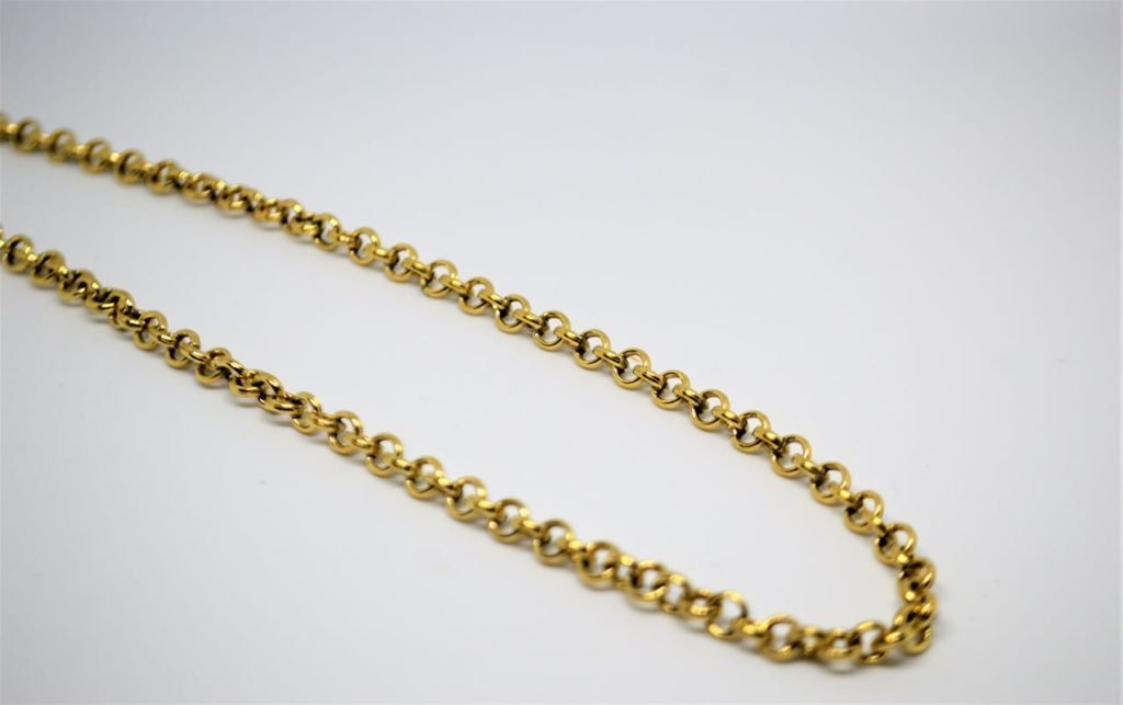 Cordão de Elo Português com 45 cm ouro 18K