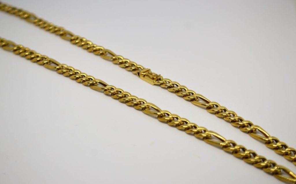 Cordão 5X1 em ouro 18K