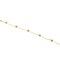 Pulseira Infantil Bolinhas em Ouro 18 K - Pequenas