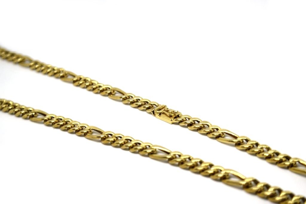 Cordão Elo 5x1 Grosso em ouro 18 k