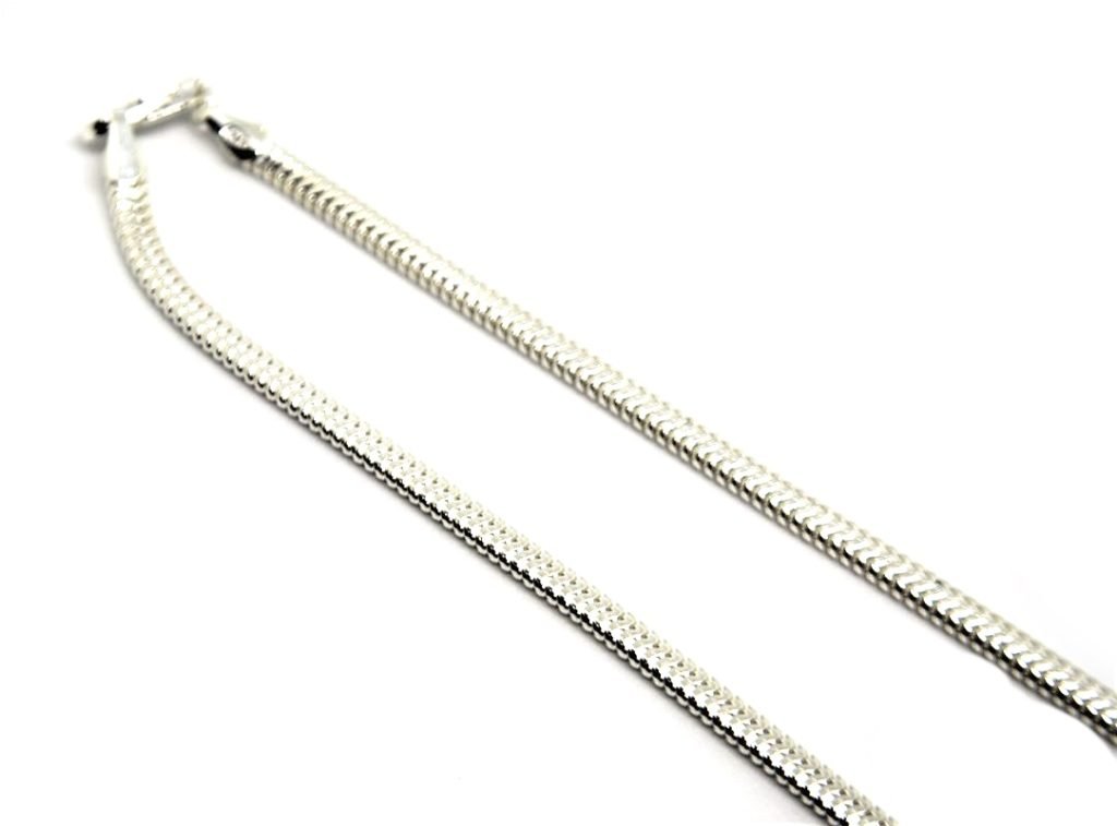 Cordão Elo Lacraia em Prata de Lei