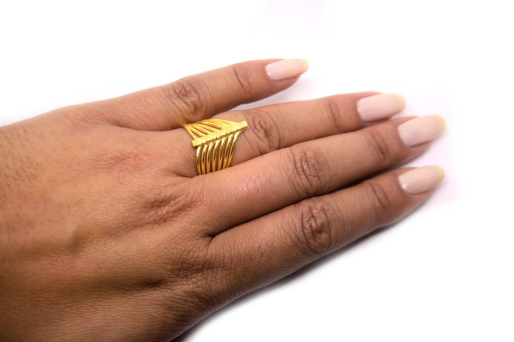 anel fios com barra tribal