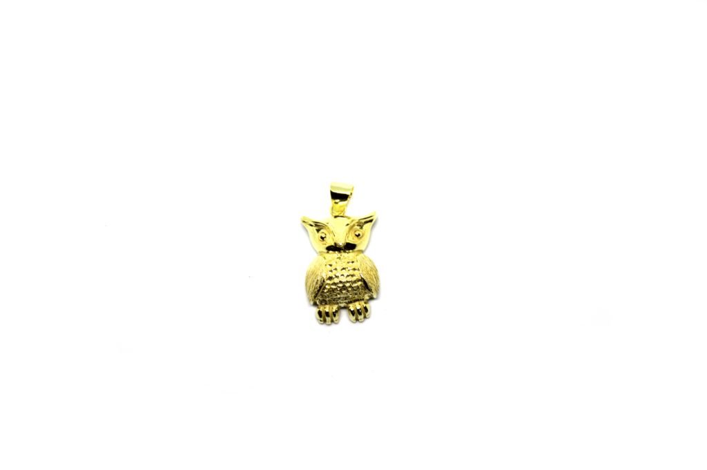 Pingente Coruja em ouro 18K